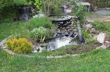 Garden pond installation